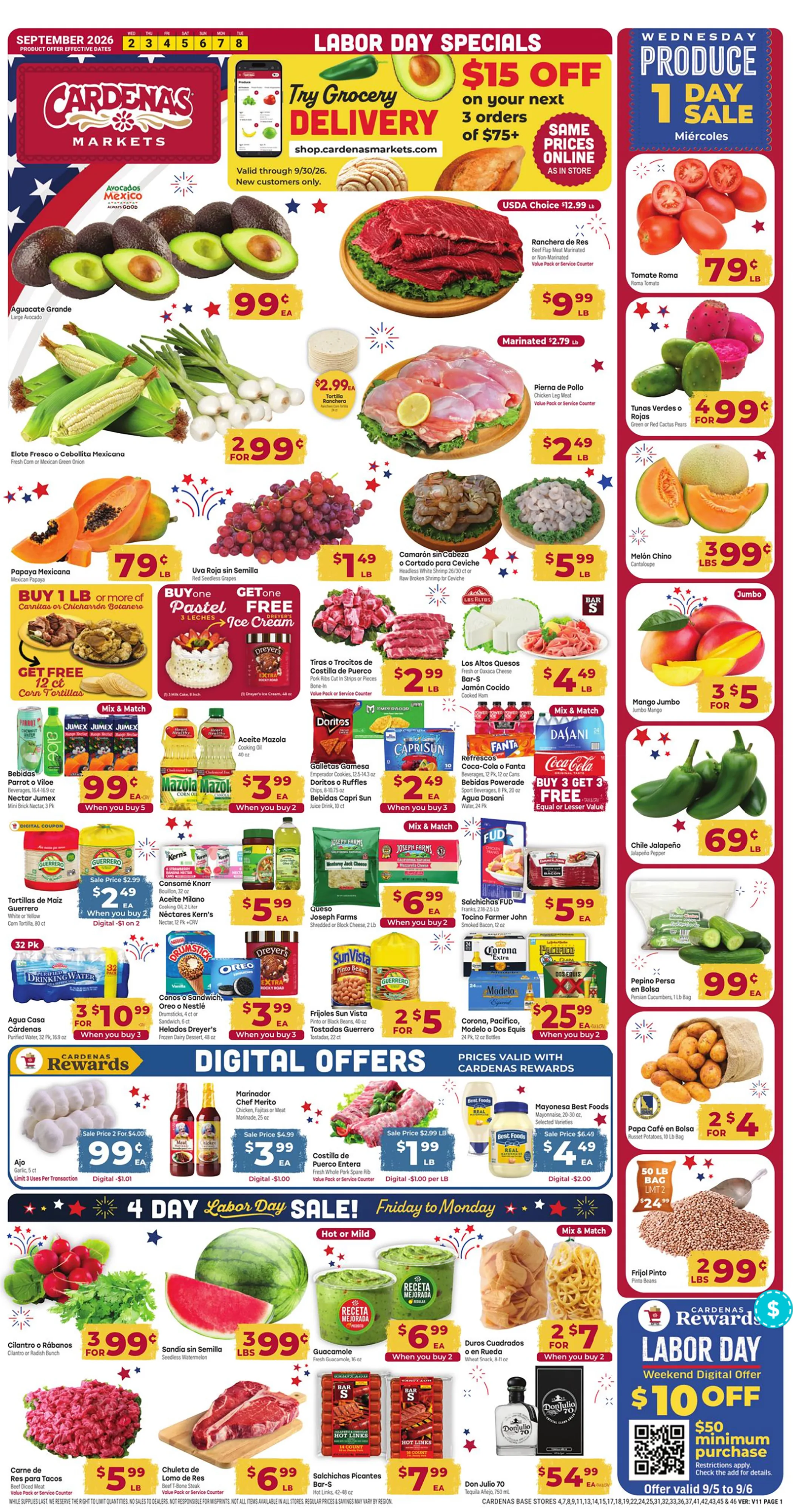 Cardenas Markets Weekly Ad Page 1