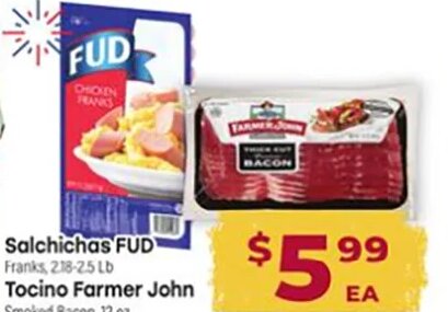 Salchichas FUD / Tocino Farmer John
