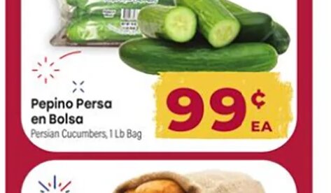 Pepino Persa en Bolsa