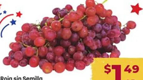 Uva Roja sin Semilla
