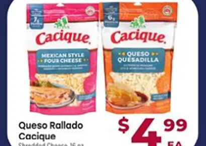 Queso Rallado Cacique at Cardenas Markets