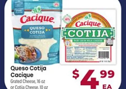 Queso Cotija Cacique at Cardenas Markets