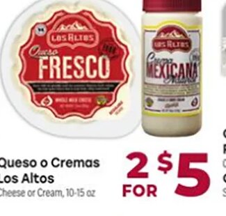 Queso o Cremas Los Altos at Cardenas Markets