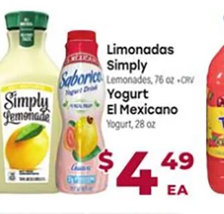 Limonadas Simply / Yogurt El Mexicano at Cardenas Markets