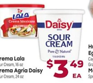 Crema Lala / Crema Agria Daisy