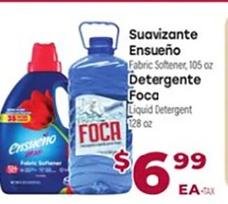 Suavizante Ensueño / Detergente Foca