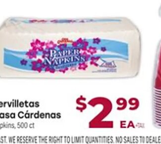 Servilletas Casa Cárdenas