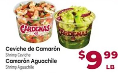 Ceviche de Camarón / Camarón Aguachile at Cardenas Markets