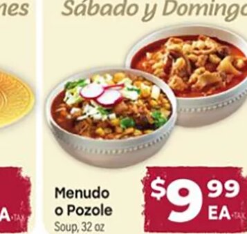 Menudo o Pozole at Cardenas Markets
