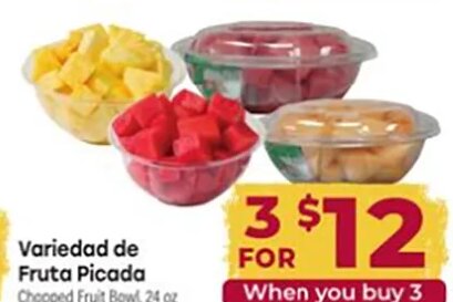 Variedad de Fruta Picada