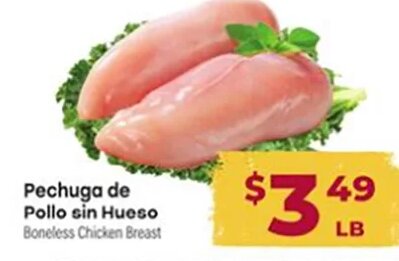 Pechuga de Pollo sin Hueso at Cardenas Markets