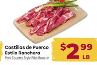 Costillas de Puerco Estilo Ranchera at Cardenas Markets