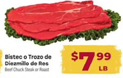 Bistec o Trozo de Diezmillo de Res at Cardenas Markets