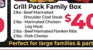 Grill Pack Family Box at Cardenas Markets