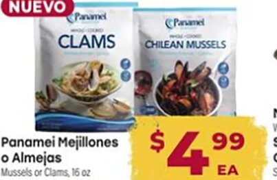Panamei Mejillones o Almejas