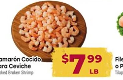 Camarón Cocido para Ceviche at Cardenas Markets