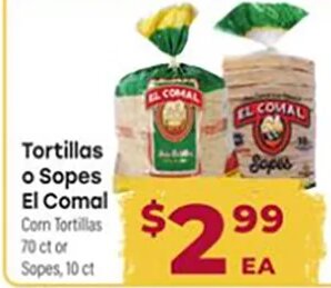 Tortillas o Sopes El Comal at Cardenas Markets