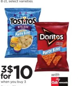 Doritos, Cheetos, Ruffles or Tostitos