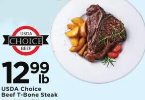 USDA Choice Beef T-Bone Steak