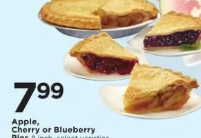 Apple, Cherry or Blueberry Pies at Cub Foods