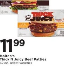 Holten's Thick N Juicy Beef Patties