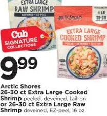 Arctic Shores Extra Large Cooked Shrimp or Extra Large Raw Shrimp
