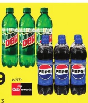 Pepsi, Diet Pepsi, Mountain Dew or Starry at Cub Foods