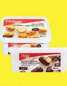 Delizza Mini Eclairs or Cream Puffs