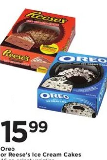 Oreo or Reese's Ice Cream Cakes at Cub Foods