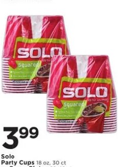 Solo Party Cups or Paper Plates