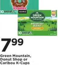 Green Mountain, Donut Shop or Caribou K-Cups
