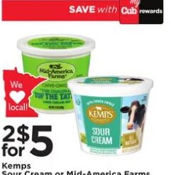 Kemps Sour Cream or Mid-America Farms Top the Tater