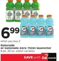 Gatorade or Gatorade Zero Thirst Quencher at Cub Foods