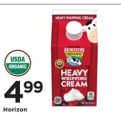 Horizon Organic Heavy Whipping Cream