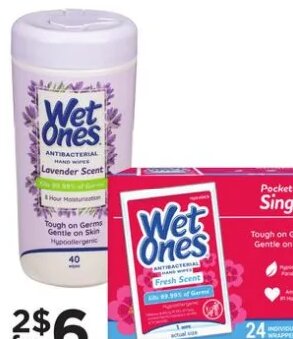 Wet Ones Canisters or Singles