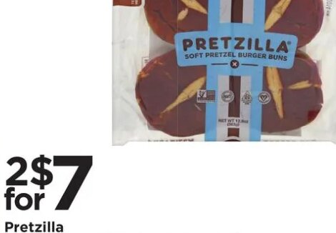 Pretzilla Soft Pretzel Burger Buns