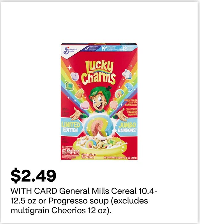General Mills Cereal or Progresso soup at CVS