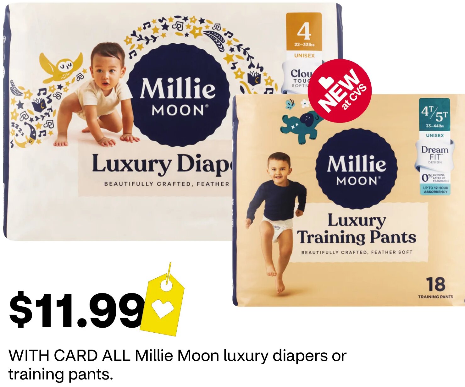 Millie Moon Luxury Diapers at CVS