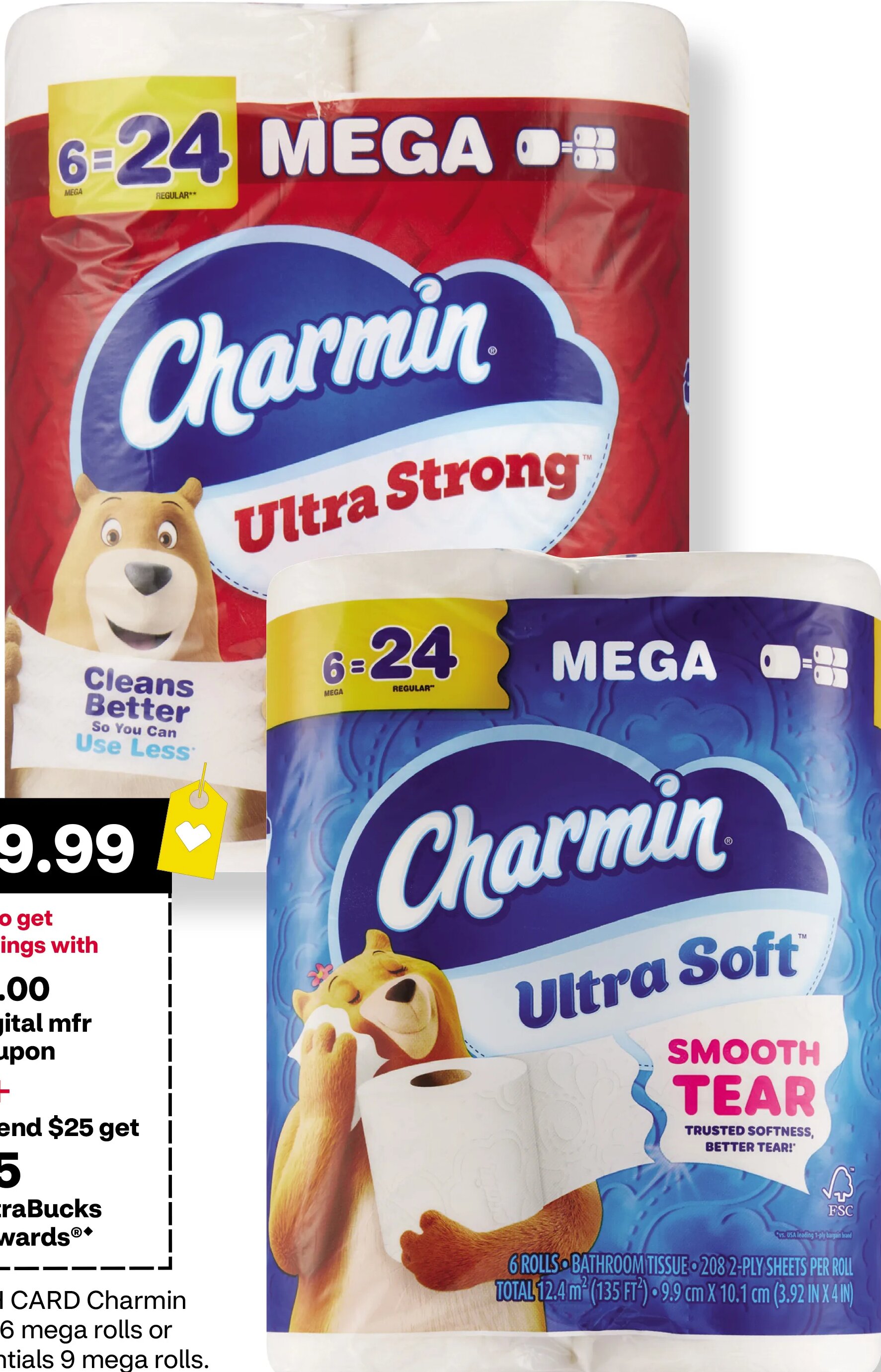 Charmin Ultra Strong / Ultra Soft at CVS