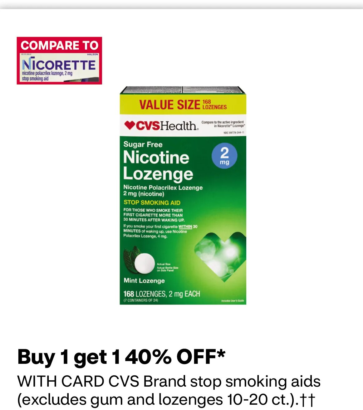 CVS Health Nicotine Lozenge