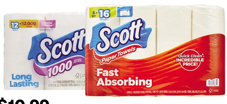 Scott Bath Tissue/Paper Towels at CVS