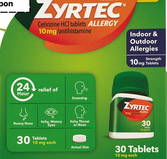 Zyrtec Allergy Tablets