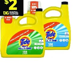 Tide Simply Liquid Laundry Detergent at Dollar General