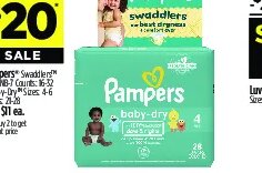 Pampers Swaddlers or Baby Dry at Dollar General