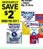 Mucinex or Delsym
