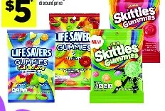 Skittles or Life Savers Gummies at Dollar General