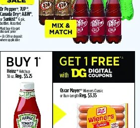 Dr Pepper, 7UP, Canada Dry, A&W, Sunkist