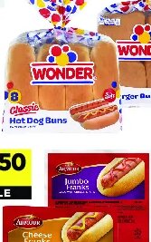 Wonder Hot Dog or Hamburger Buns