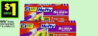 Hefty Storage Slider Bags at Dollar General