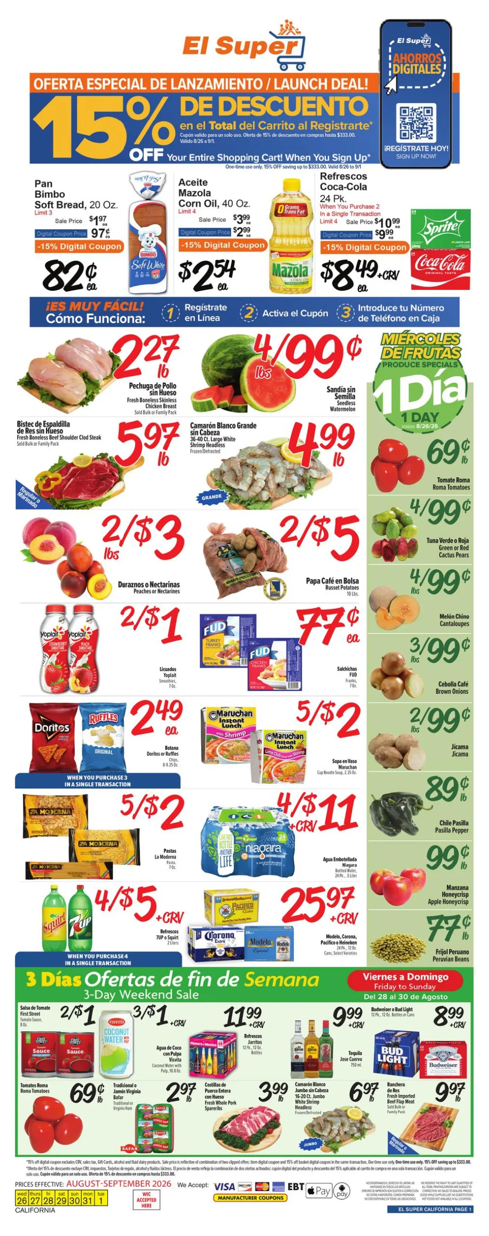 El Super Weekly Ad Page 1